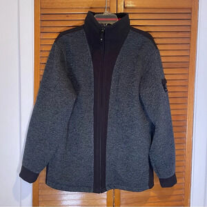 Woolrich Knit Fleece Combination Thick Jacket Multi Pocket Outdoors Warm Size M